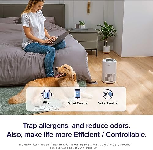 LEVOIT Air Purifier with Essential Oil Diffuser and Alexa Control