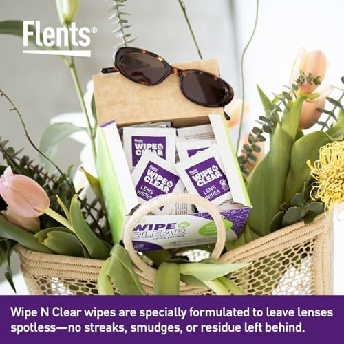 Flents Lens Wipes 150 Count Pre-Moistened Streak Free