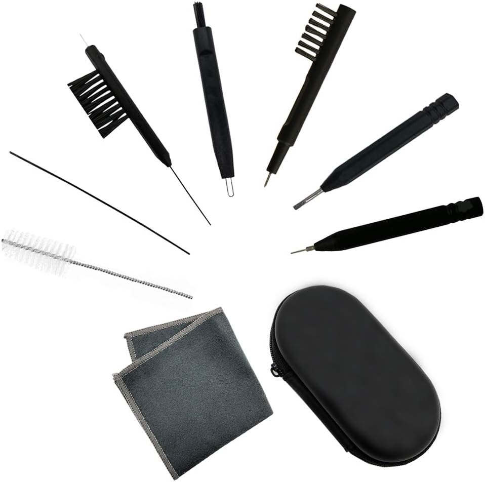8-Piece Hearing Aid Cleaning Tool Kit with Case