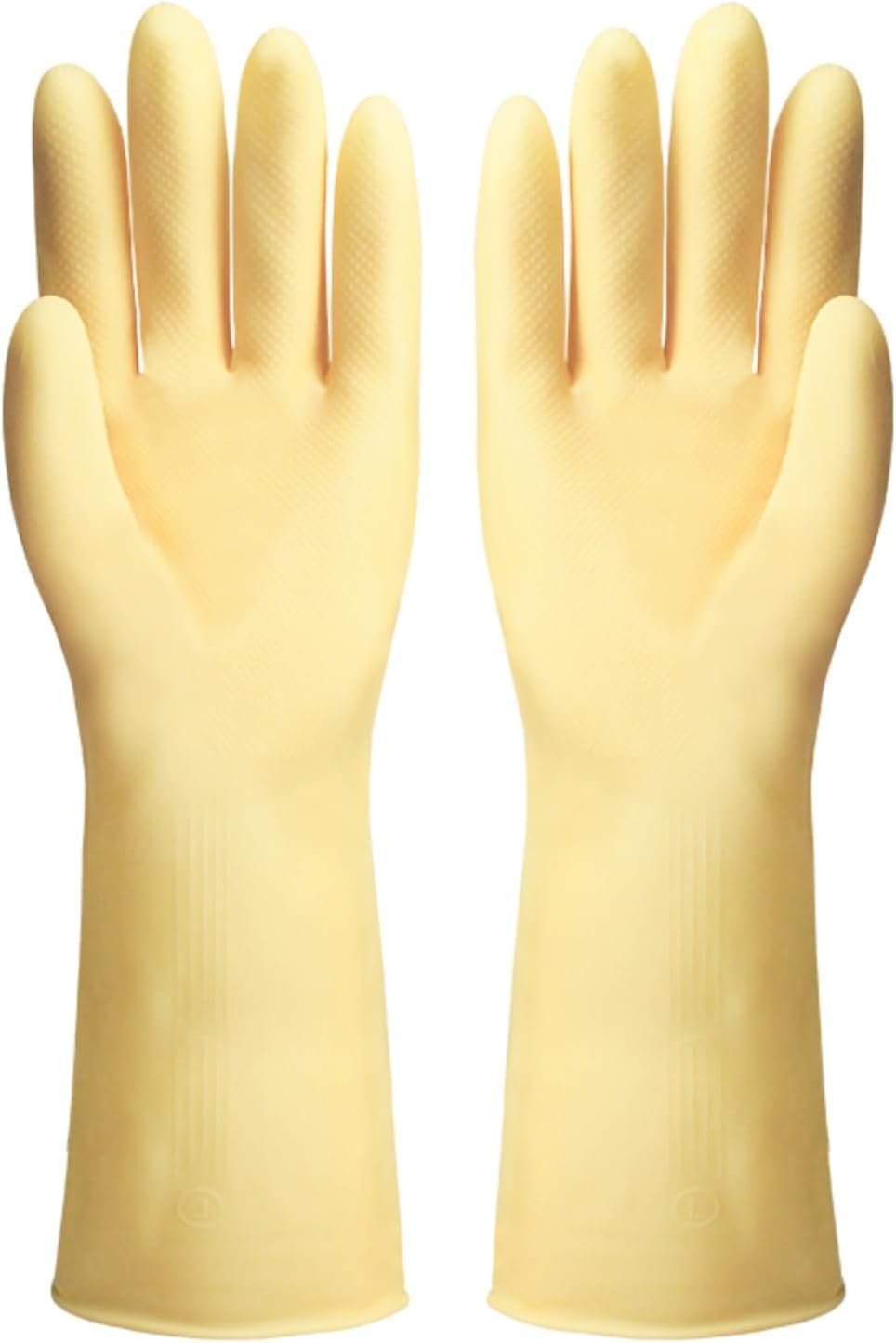 Reusable Household Cleaning Gloves Pack of 10 Pairs Medium Yellow