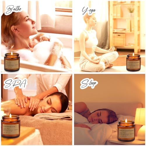 8 Pack Soy Wax Aromatherapy Candle Set for Home