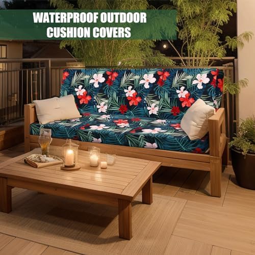 Panelee 6 Pcs Square Outdoor Cushion Covers with Ties