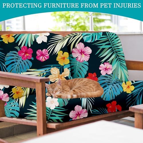 12Pcs Stretch Outdoor Cushion Covers for Sofa and Chairs