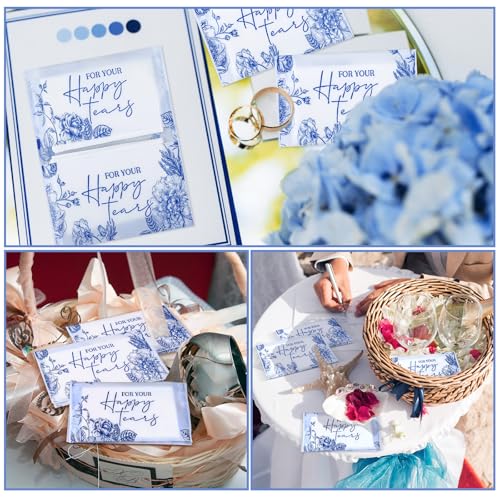 Yinder 60 Pack Pocket Tissues for Wedding Guests