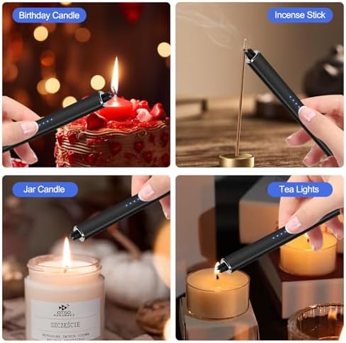 Electric Lighter Candle Lighter Rechargeable for Men and Women