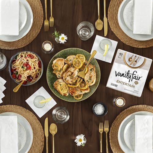 Vanity Fair Entertain Paper Napkins 40 Count