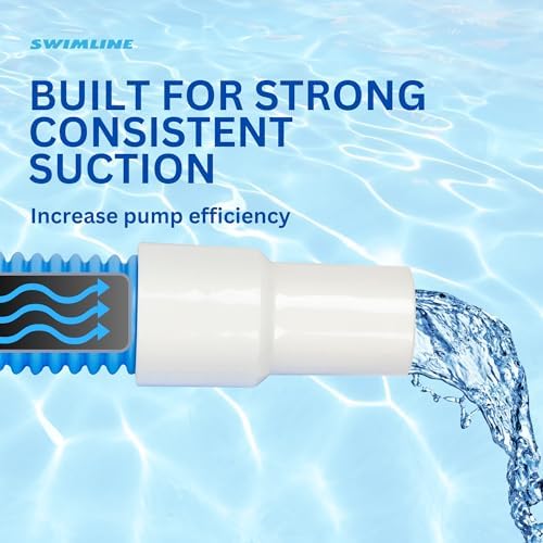 Hydrotools Pool Vacuum Hose 125 X 24 Kink Resistant Swivel Cuff