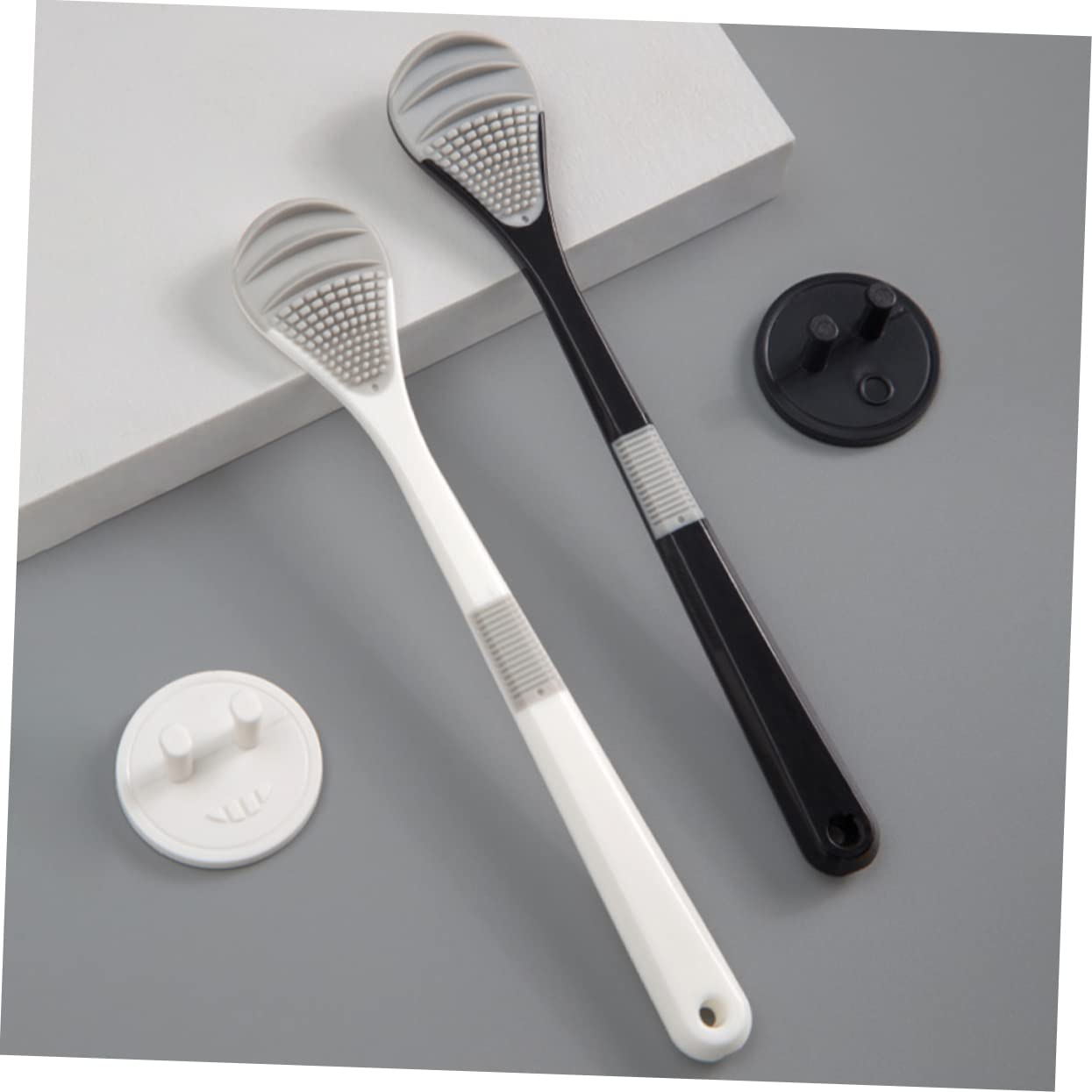 SOESFOUFU Tongue Cleaning Brush Set 2pcs for Adults