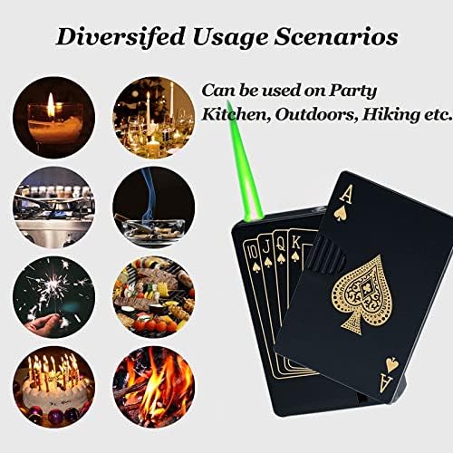 Jet Torch Lighter with Ace Card Design