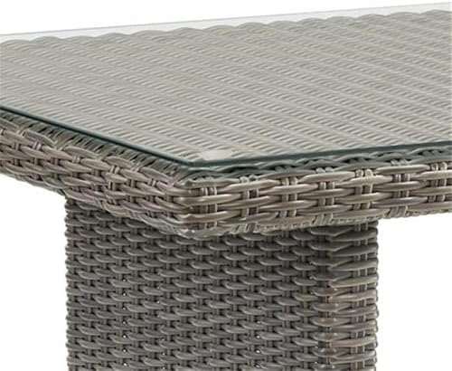 Asti 3-Piece Outdoor Dining Set - Weather-Resistant Wicker and Aluminum Frame