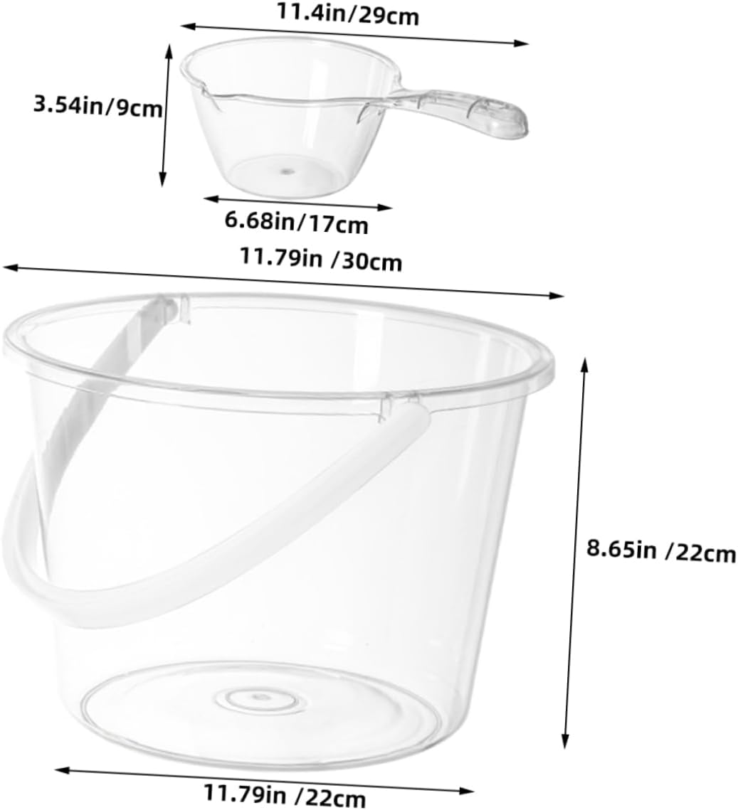Large Plastic Water Holder Bucket with Handle