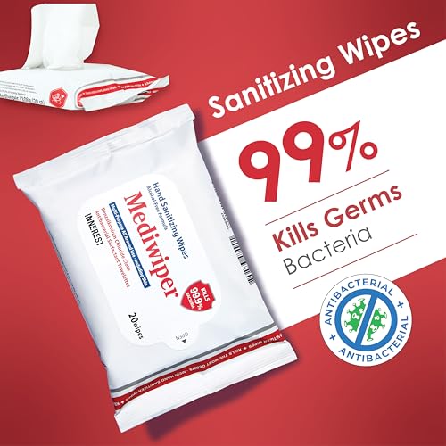 Innerest Mediwiper Alcohol-Free Sanitizing Wipes 20 Count