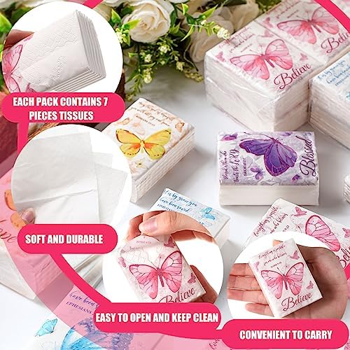 Seajan 120 Pack Christian Travel Tissues 3 Ply