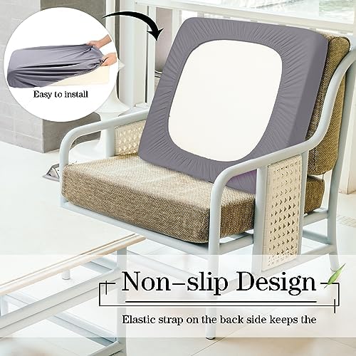 Newwiee 8Pcs Stretch Outdoor Cushion Covers
