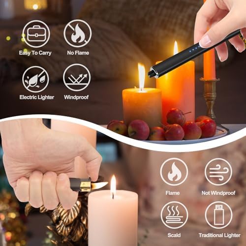 Electric Lighter Candle Lighter Rechargeable for Men and Women