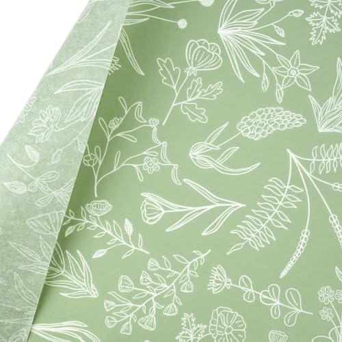 Bolsome 100 Sheets Wildflowers Tissue Paper for Boho Decor