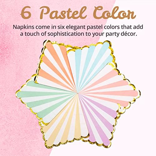 Confettiville Party Paper Napkins with Gold Foil