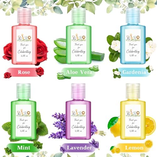 Gejoy 48 Pcs Jungle Animal Hand Sanitizer Party Favors