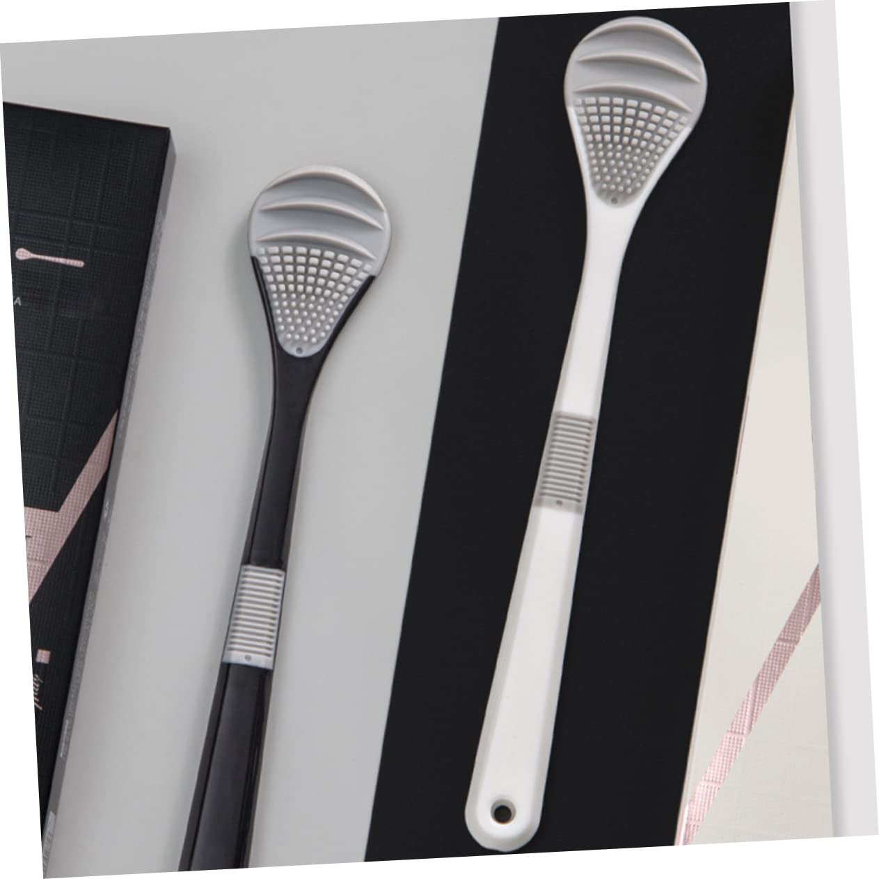 SOESFOUFU Tongue Cleaning Brush Set 2pcs for Adults