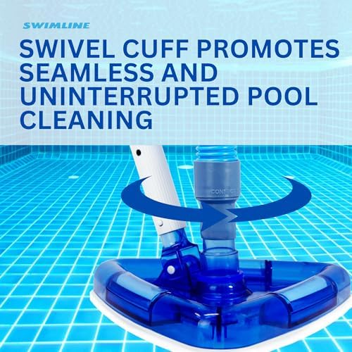 Hydrotools Pool Vacuum Hose 125 X 24 Kink Resistant Swivel Cuff