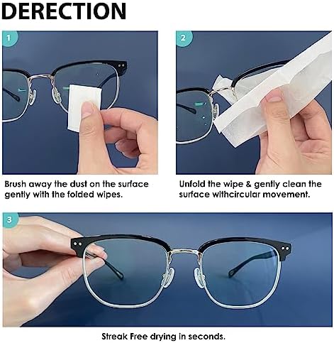 200 Count Lens Wipes for Eyeglasses and Sunglasses