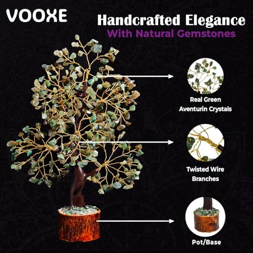 VOOXE Crystal Tree of Abundance Green Aventurine