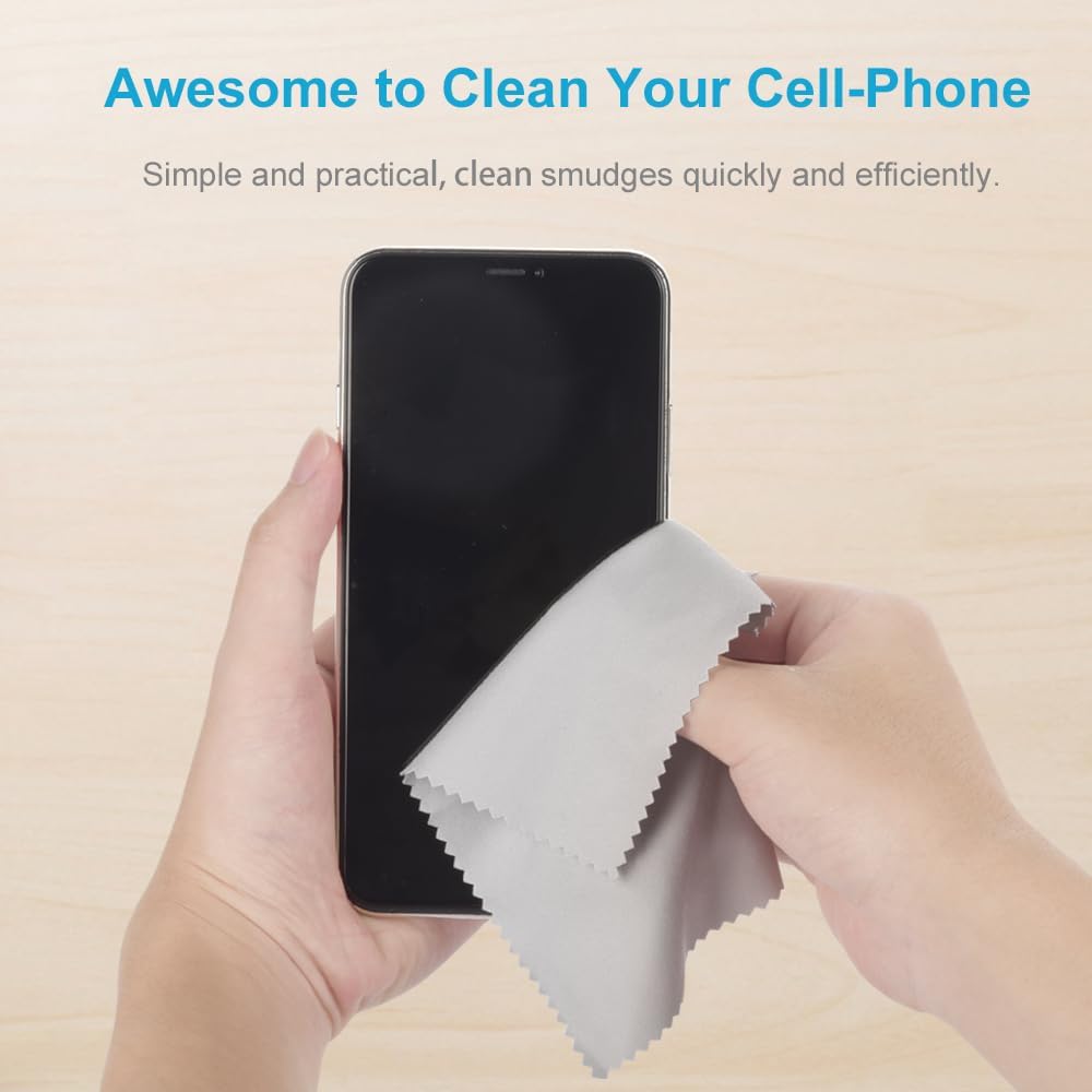 Mcyye 8PCS Microfiber Cleaning Cloths for Glasses and Electronics