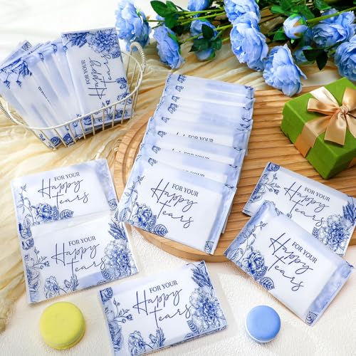 Yinder 60 Pack Pocket Tissues for Wedding Guests