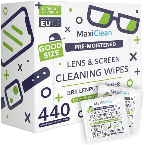 440 Pack Lens Wipes for Eyeglasses and Screens