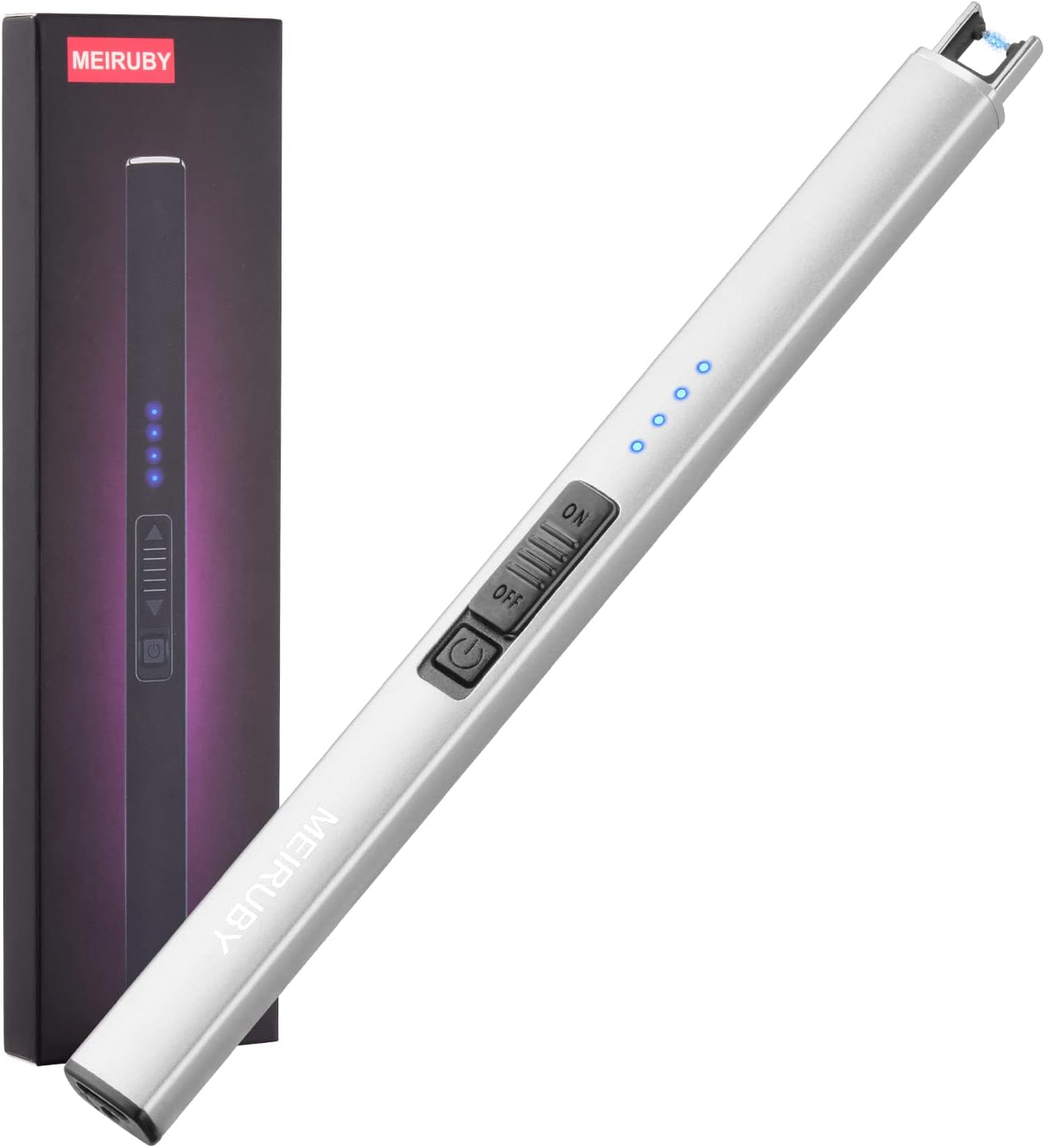 MEIRUBY Windproof Rechargeable USB Electric Candle Lighter