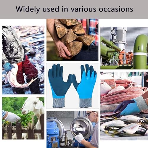 Winter Latex Gloves Fully Soaked for Cold Weather