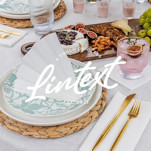 200 Linen-Feel Disposable Napkins - Made in USA