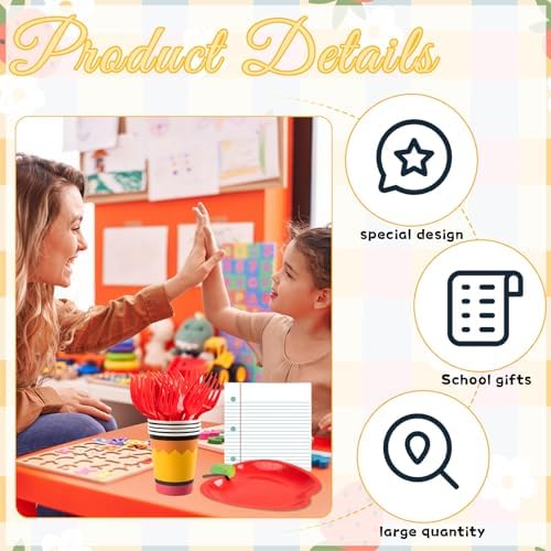 50 Pcs Notebook Shaped Disposable Napkins for Back to School Party
