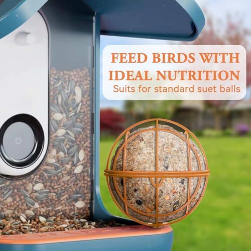 ZIRKOZIR Metal Suet Ball Holder for Bird Buddy