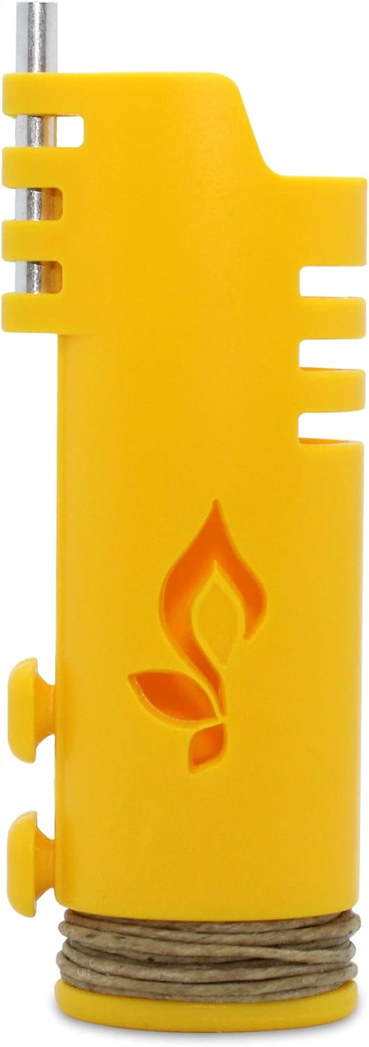 Hemplights Hemp Wick Lighter Wrapper Yellow