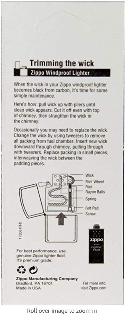 Genuine Zippo Replacement Wicks 6 Pack