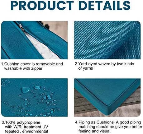 ARTPLAN Outdoor Deep Seat Slipcovers for Patio Furniture