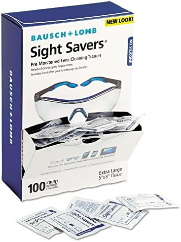 Bausch Lomb Sight Savers Lens Cleaning Wipes 100 Count
