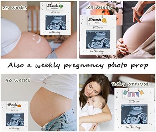Sonogram Picture Frame Pregnancy Tracker Weekly Growth Milestone