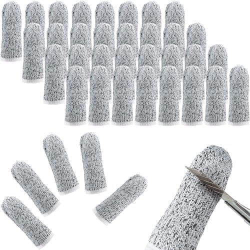 Honoson 40 Piece Cut Resistant Finger Cots for Kitchen and Sculpting