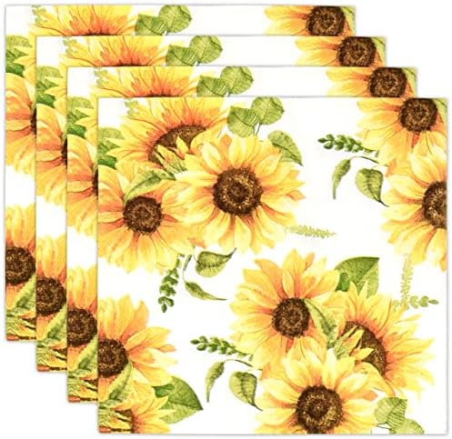 Gift Boutique 100 Sunflower Floral Napkins 3 Ply