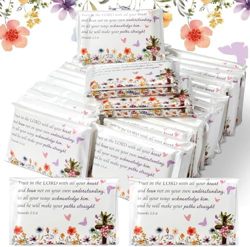 Sinmoe 60 Pack Inspirational Pocket Tissues