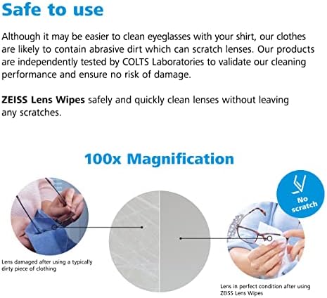ZEISS Pre-Moistened Lens Wipes 200 Count