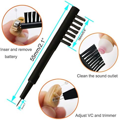 8-Piece Hearing Aid Cleaning Tool Kit with Case