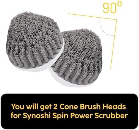 Cone Brush Heads 2 Units for Electric Spin Scrubber