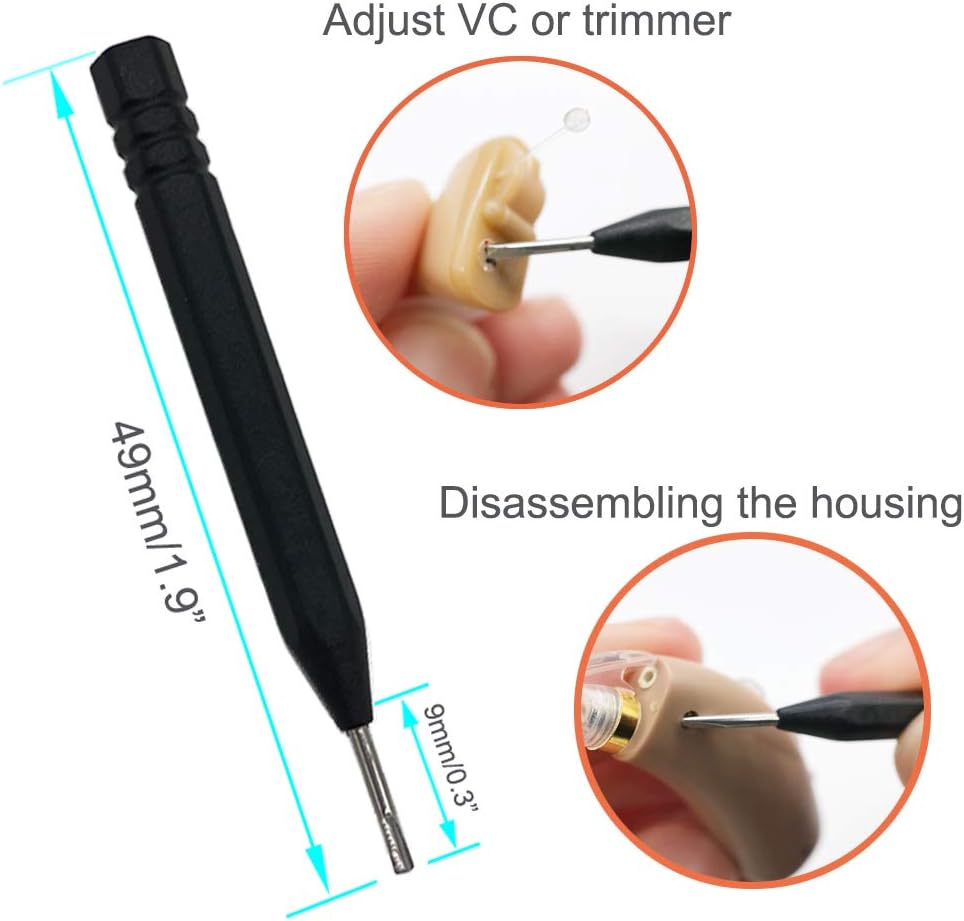 8-Piece Hearing Aid Cleaning Tool Kit with Case