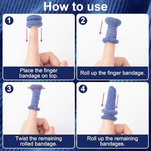 14PCS Finger Bandages for Tips Breathable Finger Cots