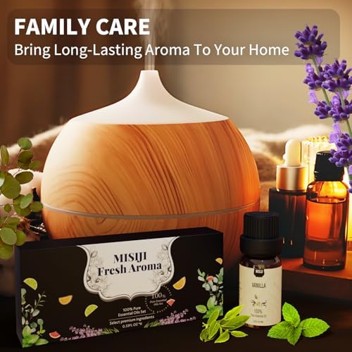 MISIJI Essential Oils Set 6 X 10ML Aromatherapy Diffuser