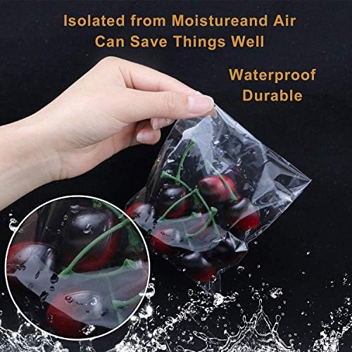 NEOACT 300 PCS 5x7 Clear Resealable Cellophane Bags