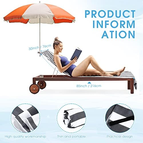 Fumete 2 Pack Pool Chaise Lounge Covers
